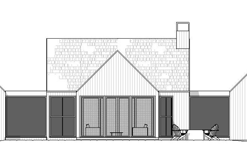 Dream House Plan - Exterior - Rear Elevation for Farmhouse House Plan #901-150 - 4 bed, 3.5 bath