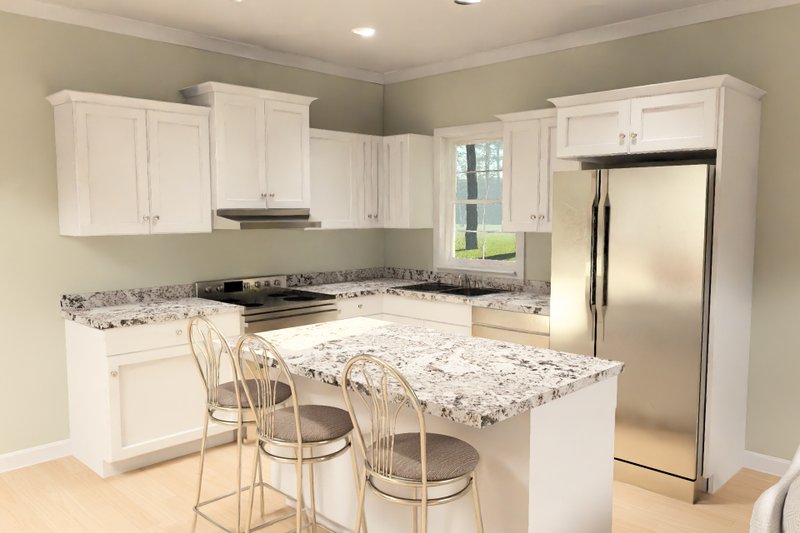 House Blueprint - Interior - Kitchen 1 for Modern House Plan #513-2497 - 3 bed, 2 bath