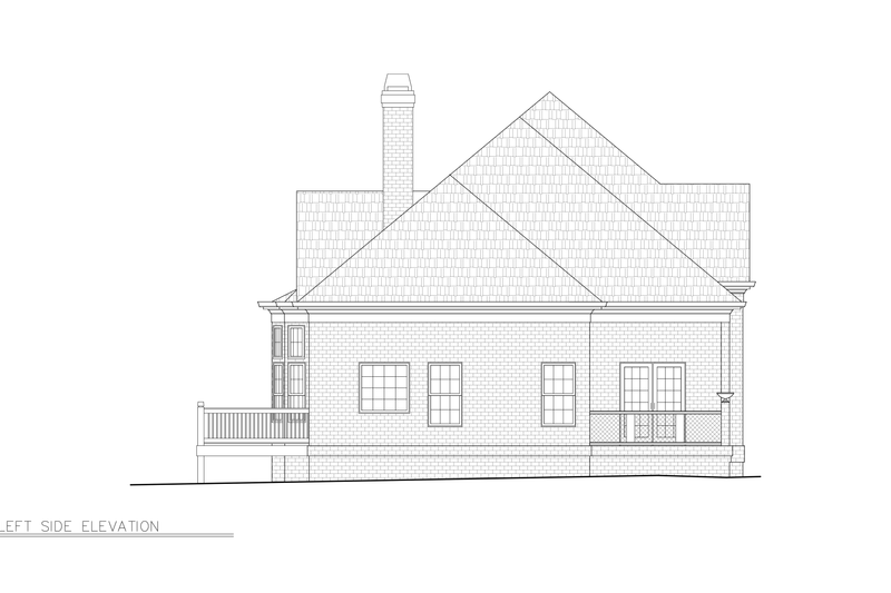 House Plan Design - Exterior - Other Elevation 1 for European House Plan #119-195 - 3 bed, 3 bath