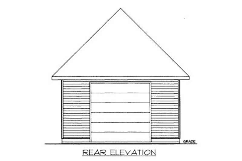 Dream House Plan - Exterior - Rear Elevation for European House Plan #117-753, 0.5 bath