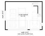 Traditional Style House Plan - 0 Beds 0 Baths 482 Sq/Ft Plan #932-479 