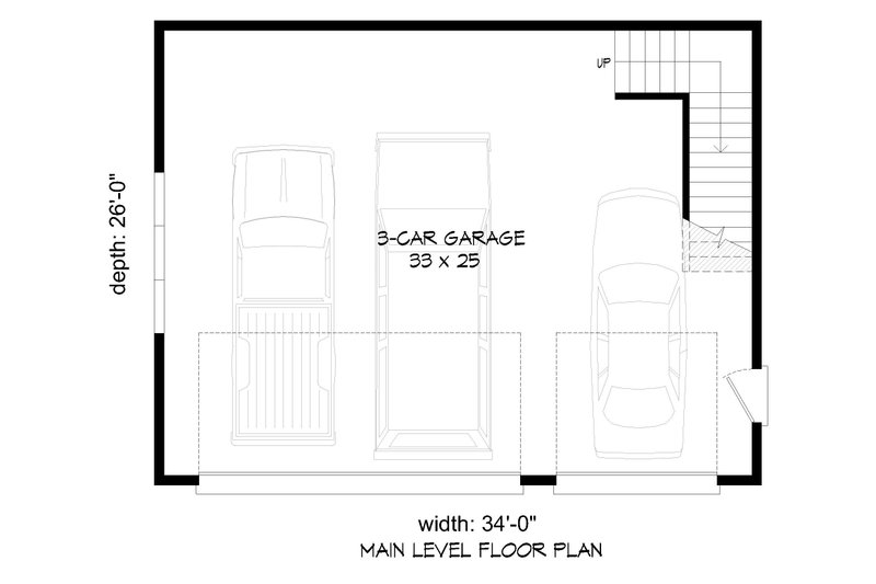 Home Plan - Floor Plan - Main Floor for Traditional House Plan #932-479, 0 bath