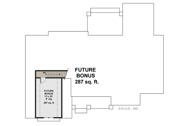 House Plan Design - Floor Plan - Upper Floor for Farmhouse House Plan #51-1223 - 3 bed, 3 bath