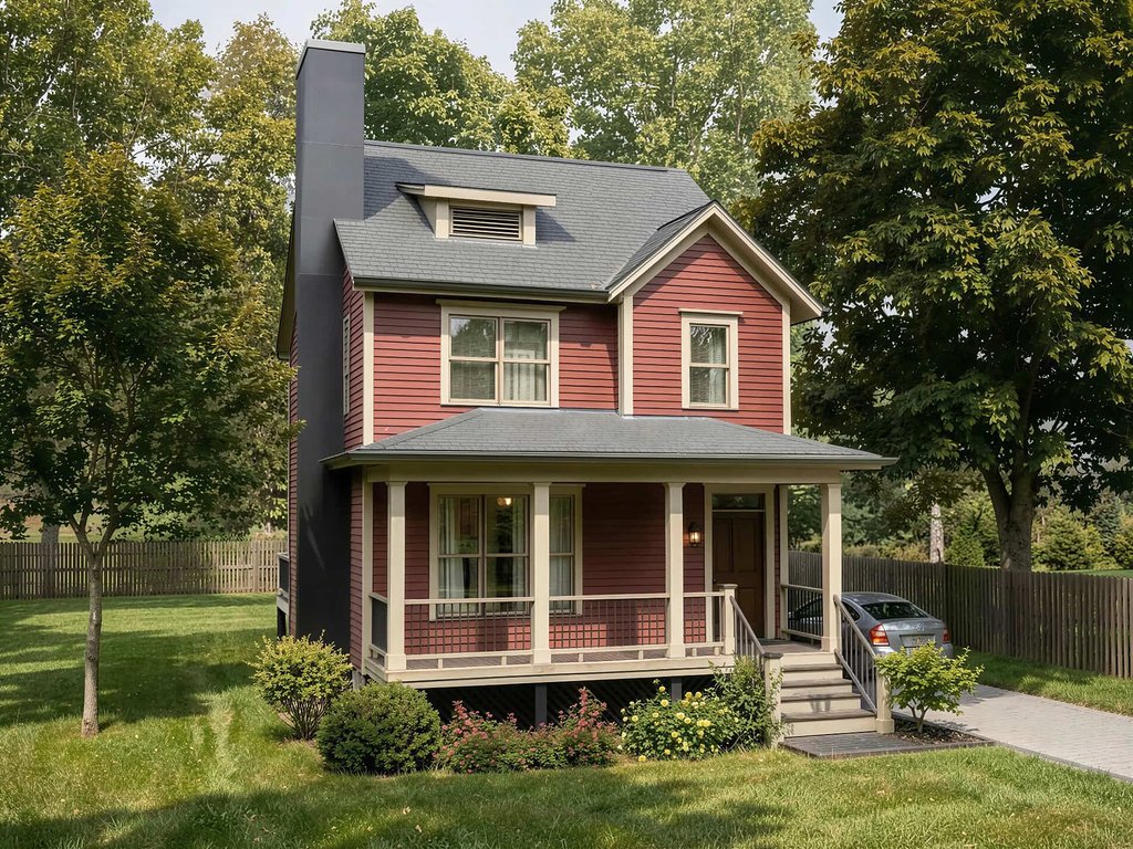 Exterior - Front Elevation 2 for Craftsman House Plan #79-173 - 3 bed, 2.5 bath