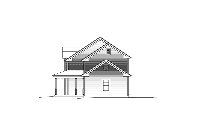House Design - Exterior - Other Elevation 1 for Country House Plan #57-624 - 3 bed, 2.5 bath