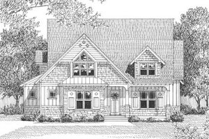 Exterior - Other Elevation 1 for European House Plan #413-104 - 4 bed, 3 bath