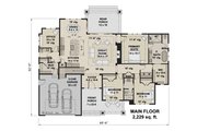 Farmhouse Style House Plan - 3 Beds 2.5 Baths 2229 Sq/Ft Plan #51-1218 