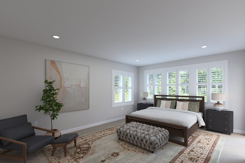 Home Plan - Interior - Master Bedroom for Craftsman House Plan #1060-503 - 2 bed, 2 bath