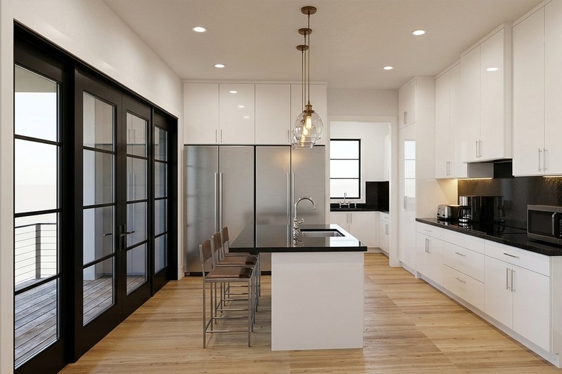 Architectural House Design - Interior - Kitchen for Contemporary House Plan #928-353 - 4 bed, 5 bath