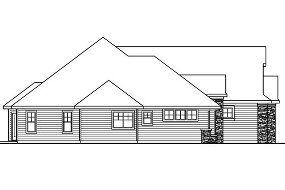 Exterior - Other Elevation for Traditional House Plan #124-681 - 3 bed, 2.5 bath