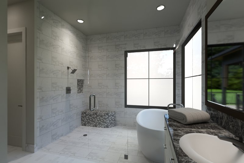 Home Plan - Interior - Master Bathroom for Tudor House Plan #1069-37 - 2 bed, 2.5 bath
