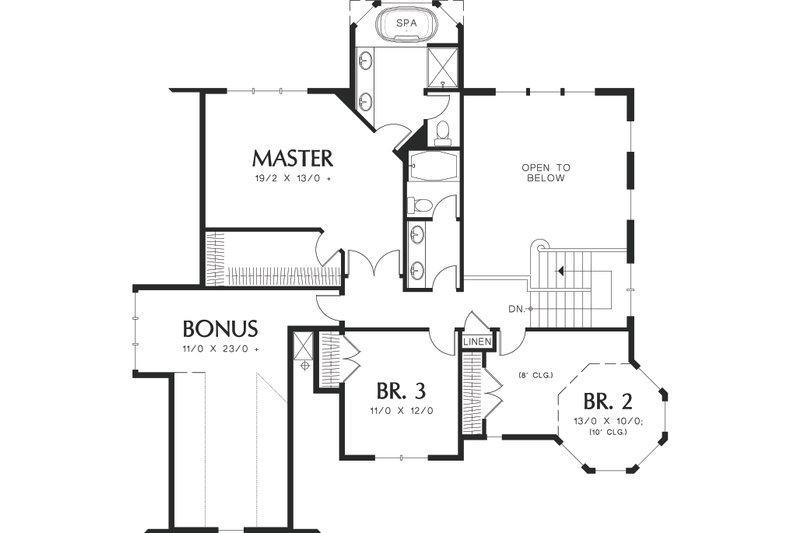 House Plan Design - Floor Plan - Lower Floor for Victorian House Plan #48-108 - 4 bed, 3 bath