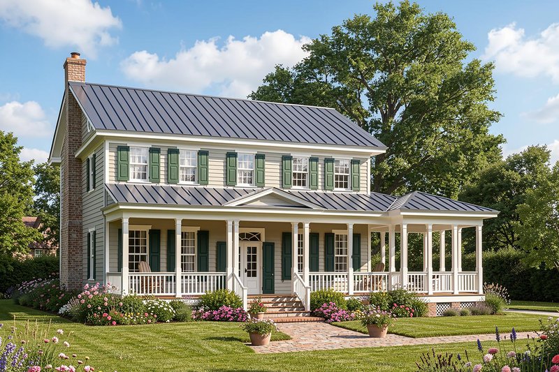 House Design - Country Photo Plan #137-333