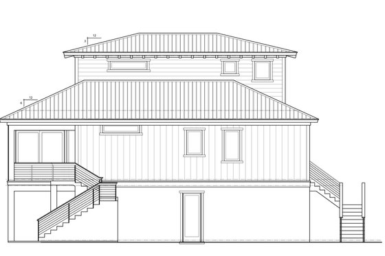 Exterior - Other Elevation 1 for Beach House Plan #938-128 - 3 bed, 3.5 bath