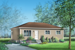 Country Exterior - Front Elevation Plan #25-4661