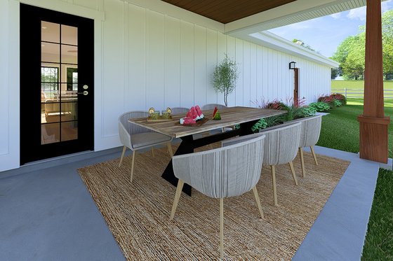 Exterior - Outdoor Living for Farmhouse House Plan #126-239 - 2 bed, 2 bath