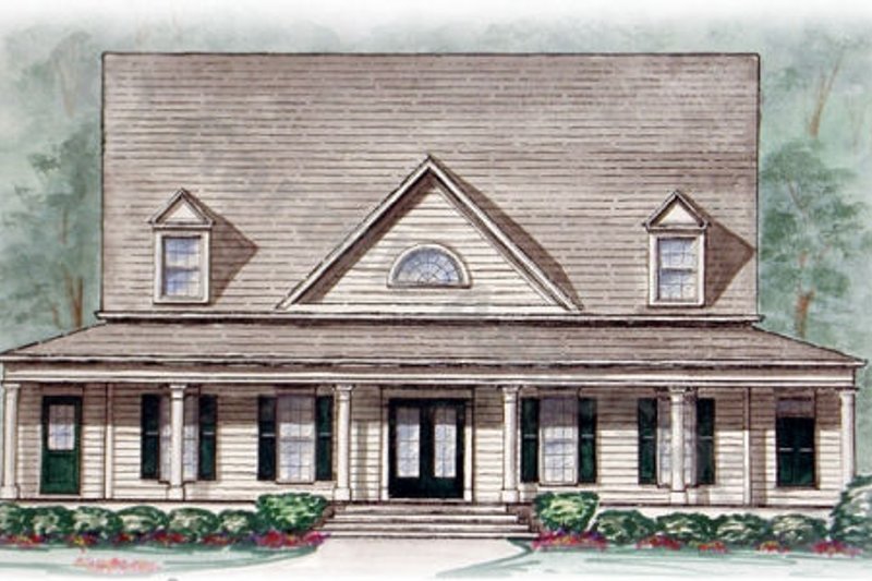 Country Style House Plan - 5 Beds 3.5 Baths 2828 Sq/Ft Plan #54-116