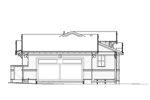 Exterior - Rear Elevation for Craftsman House Plan #895-106 - 3 bed, 2 bath