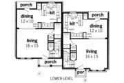 Traditional Style House Plan - 2 Beds 1.5 Baths 2541 Sq/Ft Plan #45-297 