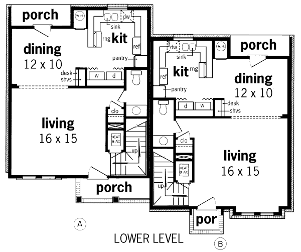 Home Plan - Traditional Floor Plan - Main Floor Plan #45-297