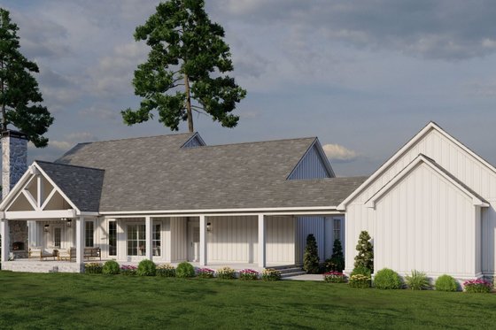 Exterior - Other Elevation 3 for Farmhouse House Plan #923-368 - 4 bed, 3 bath