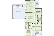 Traditional Style House Plan - 3 Beds 2 Baths 1321 Sq/Ft Plan #17-1121 