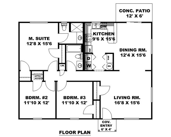 Dream House Plan - Craftsman Floor Plan - Main Floor Plan #117-1027