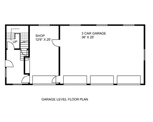 Home Plan - Floor Plan - Main Floor for Traditional House Plan #117-1108, 1 bath
