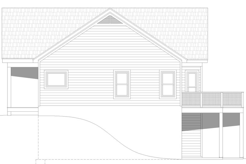 House Blueprint - Exterior - Other Elevation 1 for Traditional House Plan #932-470 - 3 bed, 2 bath