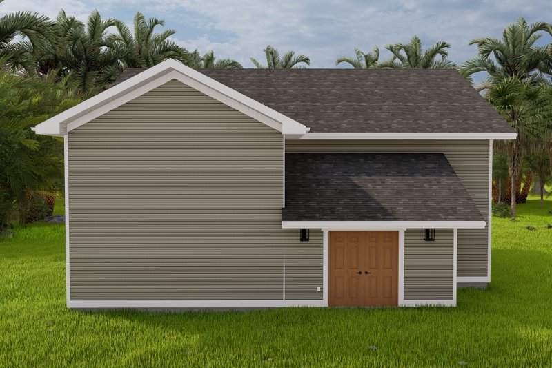 Dream House Plan - Exterior - Rear Elevation for Traditional House Plan #1060-157, 0.5 bath