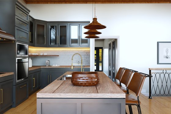 Interior - Kitchen for Contemporary House Plan #1064-364 - 2 bed, 2 bath