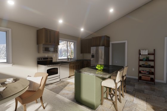 Interior - Family Room 2 for Barndominium House Plan #1060-95 - 2 bed, 2 bath