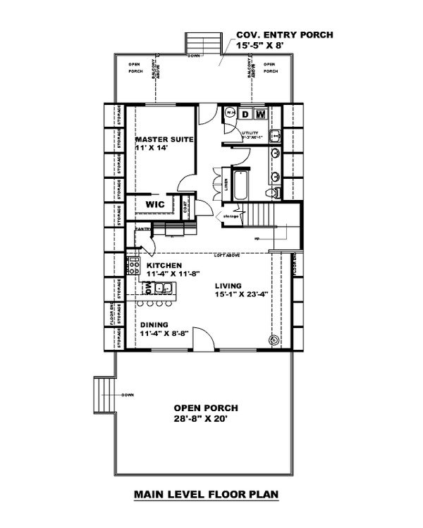 Home Plan - Contemporary Floor Plan - Main Floor Plan #117-914