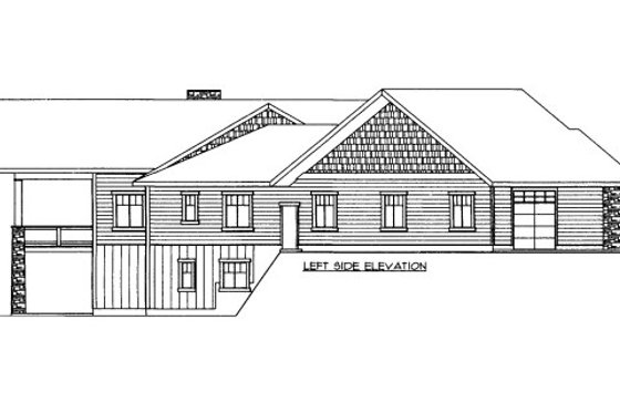 Exterior - Other Elevation 1 for Craftsman House Plan #117-709 - 7 bed, 4.5 bath