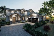 Craftsman Style House Plan - 3 Beds 3 Baths 2771 Sq/Ft Plan #1101-50 Exterior 