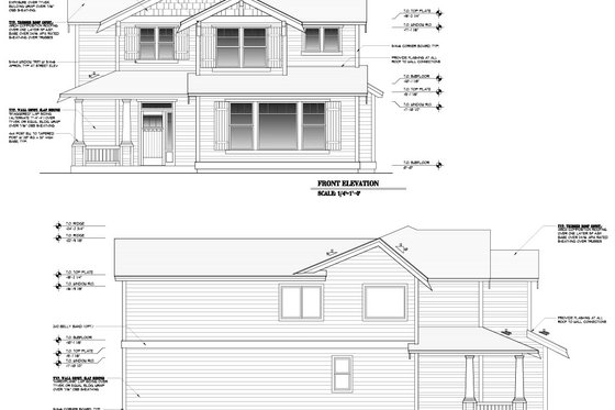 Exterior - Other Elevation for Craftsman House Plan #53-710 - 4 bed, 2.5 bath