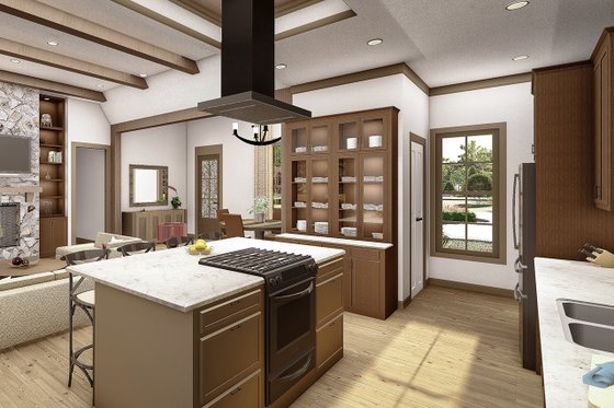 Interior - Kitchen 1 for Cottage House Plan #406-9654 - 4 bed, 2.5 bath