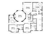 European Style House Plan - 3 Beds 4.5 Baths 4926 Sq/Ft Plan #411-319 