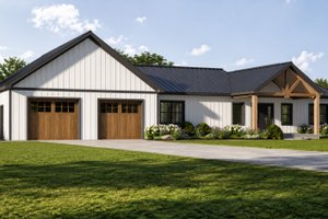 Home Plan - Exterior - Front Elevation for Country House Plan #1064-499 - 3 bed, 2.5 bath