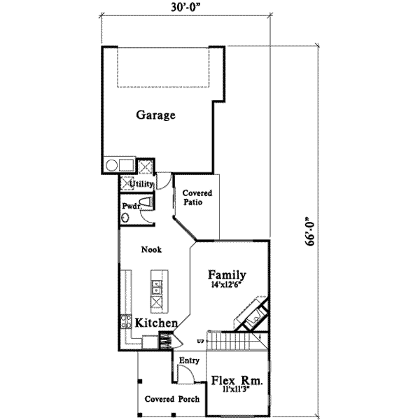 Traditional Floor Plan - Main Floor Plan #78-215