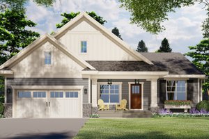 Traditional Style House Plan - 3 Beds 2 Baths 1673 Sq/Ft Plan #51-1177 ...