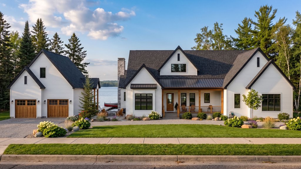 Exterior - Front Elevation 2 for Traditional House Plan #455-787 - 4 bed, 4 bath