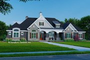 European Style House Plan - 4 Beds 3 Baths 2910 Sq/Ft Plan #929-1023 