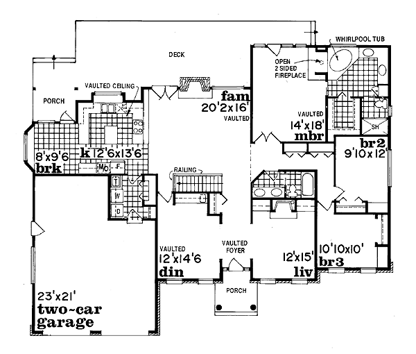 Traditional Floor Plan - Main Floor Plan #47-278