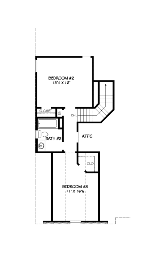 European Floor Plan - Upper Floor Plan #424-303