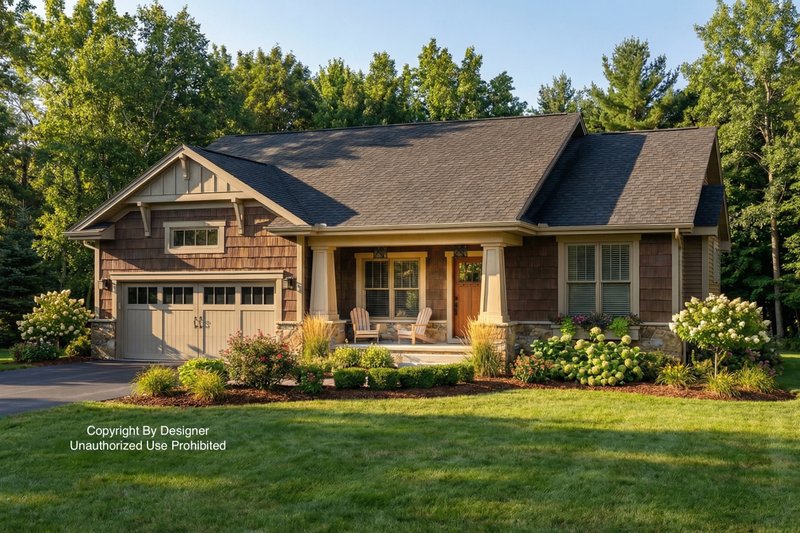 Home Plan - Craftsman Exterior - Front Elevation Plan #51-1175