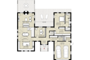 Farmhouse Style House Plan - 3 Beds 2.5 Baths 2736 Sq/Ft Plan #924-5 