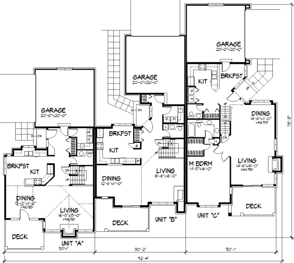 Dream House Plan - Craftsman Floor Plan - Main Floor Plan #320-334