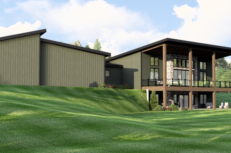 House Plan Design - Exterior - Other Elevation for Modern House Plan #1064-438 - 2 bed, 2.5 bath