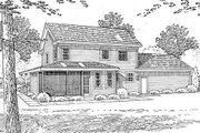 Country Style House Plan - 4 Beds 3 Baths 2269 Sq/Ft Plan #312-154 